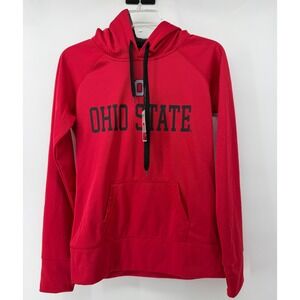 Ohio State Buckeyes Varsity Authentic Apparel Red Performance Hoodie Small NWT